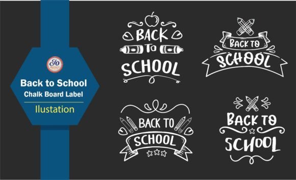 Back to School Chalk Board Label Set: A Versatile Design for Creative Projects
