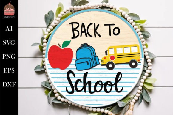 Back to School Door Hanger SVG
