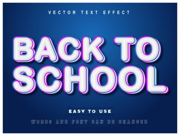 Back to School Editable Text_3D Font: A Strategic Tool for Creative Expression
