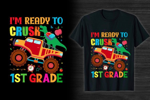 Crush 1st Grade Back to School T-Shirt: A Fun and Functional Design for Students and Sellers