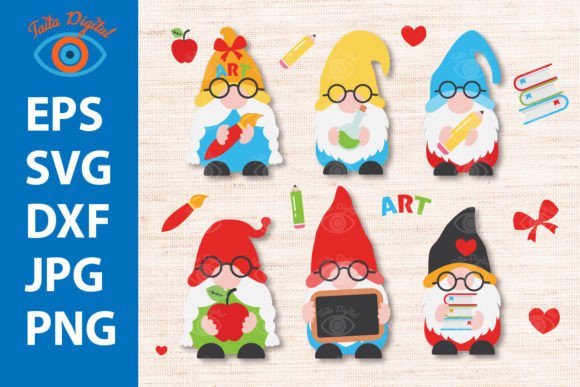 Cut Back to School Gnomes Teacher