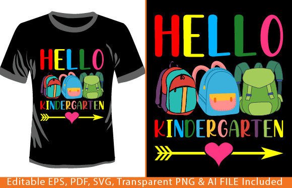 Hello Kindergarten Back to School Shirt: A Versatile Design for Your POD Store