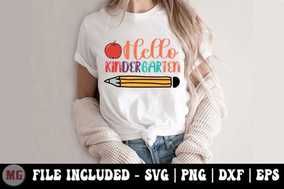 Hello Kindergarten - Back to School SVG