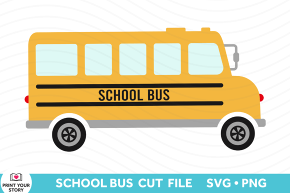 School Bus Cut File - Back to School